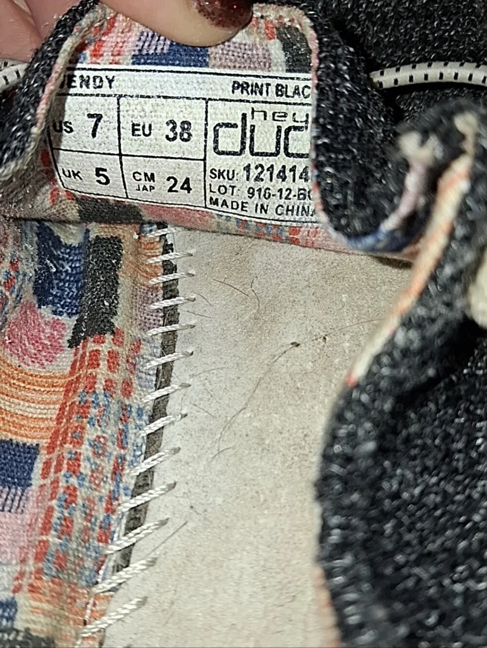 Gray Hey Dude Sneakers. Size 7